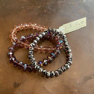 3 c.A.K.e Stretchy Bracelets